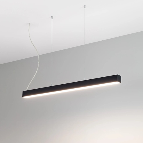 Профиль LINE-S-5050-2000 BLACK (Arlight, Алюминий)