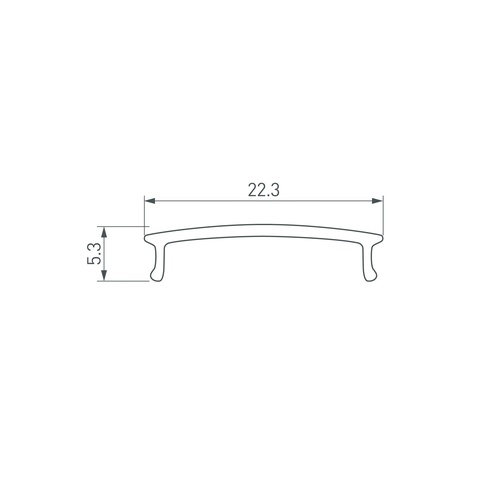 Экран ARH-WIDE-(F)-H10-2000 Clear-PM (Arlight, Пластик)