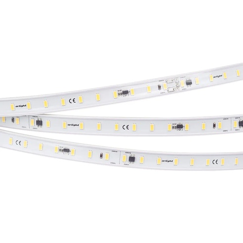 Лента светодиодная ARL-50000PC-220V Warm3000 (3056, 72 LED/m, IP65) (Arlight, 14 Вт/м, IP65)