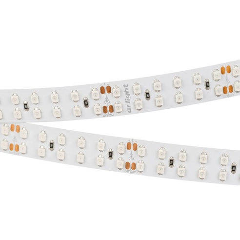 Лента светодиодная RT 2-5000 24V Blue 2x2 (3528, 1200 LED, LUX) (Arlight, 19.2 Вт/м, IP20)
