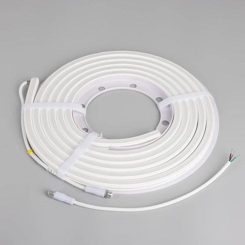 Лента герметичная SPI WAVE-SIDE-DOUBLE-A80-16x15mm 24V RGB PX10 (12 W/m, IP67, 5m, wire x1) (Arlight, Вывод боковой, 5 лет)