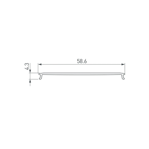 Экран LINE-6070-2000 OPAL (Arlight, Пластик)