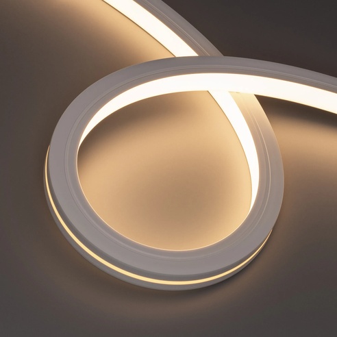 Лента светодиодная герметичная MOONLIGHT-TOP-X280-20x20mm 24V Warm3000 (10 W/m, IP67, 15m, wire x1) (Arlight, Вывод боковой, 5 лет)