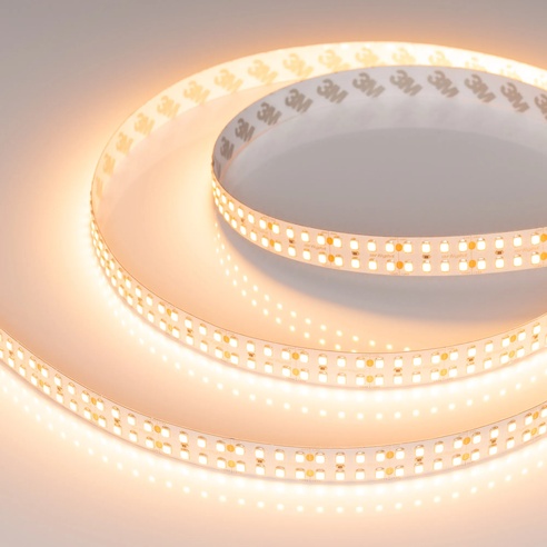 Лента светодиодная RT-A320-15mm 24V Warm2400 (24 W/m, IP20, 2835, 5m) (Arlight, высок.эфф.150 лм/Вт)