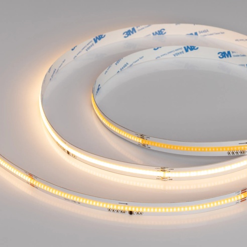 Лента светодиодная SPI-COB-X378-12mm 24V Warm2700-PX63-BPT (7 W/m, IP20, 5m) (Arlight, бегущий огонь)