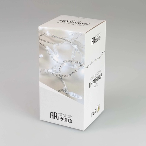 Светодиодная гирлянда ARD-STRING-CLASSIC-10000-WHITE-100LED-PULSE Warm (230V, 7W) (Ardecoled, IP65)