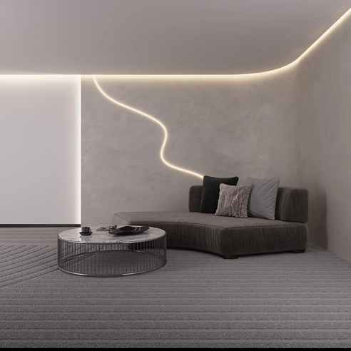 Лента светодиодная герметичная AURORA-PS-A120-12x6mm 24V Yellow (10 W/m, IP65, 2835, 5m) (Arlight, Силикон)
