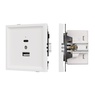 Механизм USB розетки SCT-TENDO-MUAC-SFPL-WH (5V, 3A, QC3) (Arlight, -)