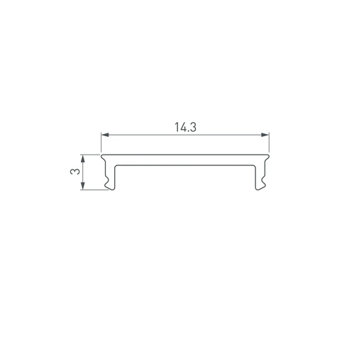 Экран SL-SLIM15-H10-W14-10000 OPAL (Arlight, Пластик)