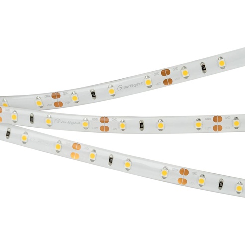 Лента светодиодная RTW 2-5000SE 12V Cool (3528, 300 LED, LUX) (Arlight, 4.8 Вт/м, IP65)