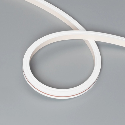 Лента герметичная MOONLIGHT-TOP-X320-13x12mm 24V Warm3000 (5 W/m, IP67, sauna, 15m, wire x2) (Arlight, Вывод вниз, 3 года)