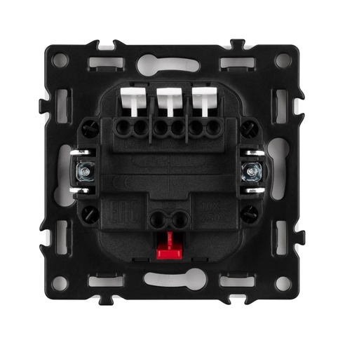 Механизм выключателя трехклавишный непроходной SWT-NOBE-MK03-SFPL-GD (230V, 10A) (Arlight, Золотой песок)