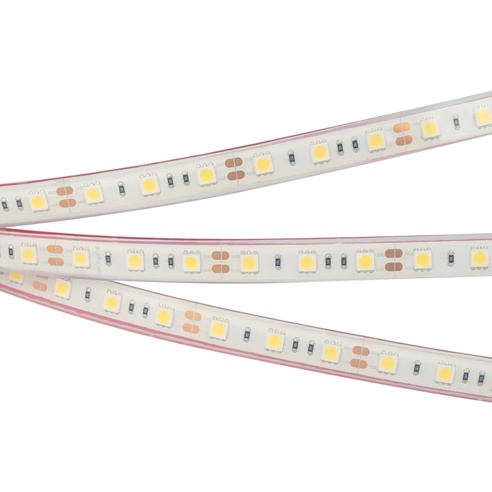 Лента светодиодная RTW 2-5000PGS 12V Cool 2x (5060, 300 LED, LUX) (Arlight, 14.4 Вт/м, IP67)