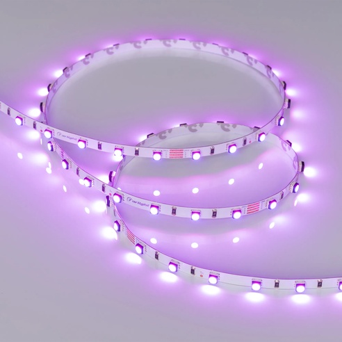 Лента светодиодная MINI-F60-5mm 24V RGB (6 W/m, IP20, 3535, 5m) (Arlight, узкая)