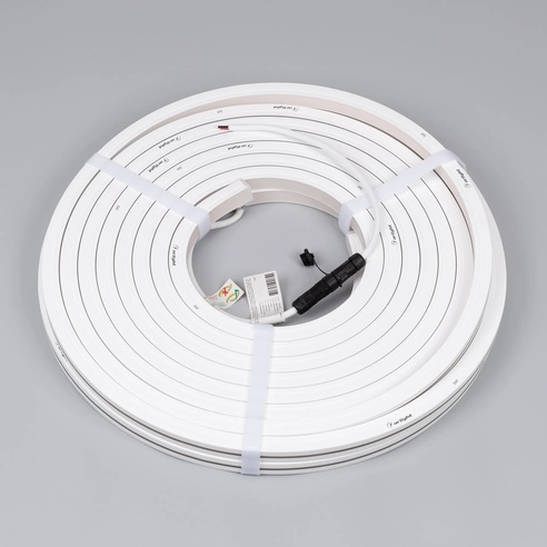 Лента светодиодная герметичная MOONLIGHT-TOP-X280-16x16mm 24V Warm3500 (10 W/m, IP67, 15m, wire x1) (Arlight, Вывод боковой, 5 лет)