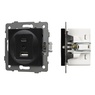 Механизм USB розетки SCT-MUAC-PL-BK-V (5V, 3A, QC4) (Arlight, -)