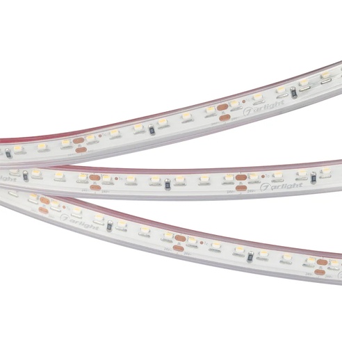 Лента светодиодная RSW 2-5000P 24V Cool 10K 2x (3014, 120 LED/m, LUX) (Arlight, 9.6 Вт/м, IP66)