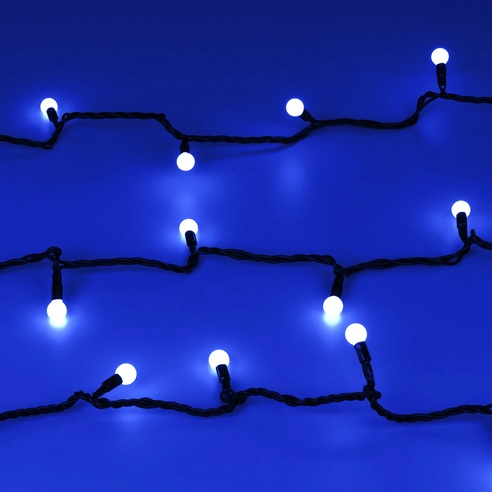 Светодиодная гирлянда ARD-BALL-CLASSIC-D13-20000-BLACK-200LED BLUE (230V, 14W) (Ardecoled, IP65)