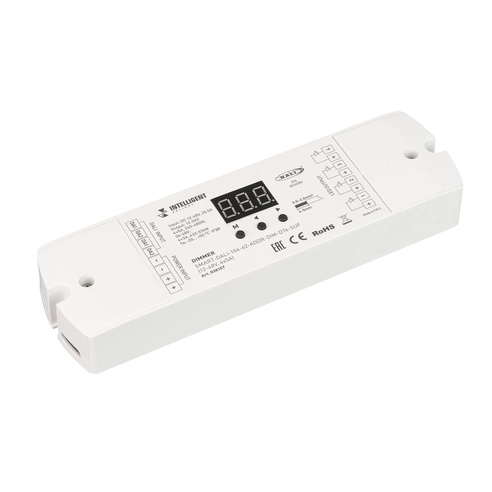 INTELLIGENT ARLIGHT Диммер SMART-DALI-104-62-ADDR-DIM-DT6-SUF (12-48V, 4x5A) (IARL, IP20 Пластик, 5 лет)