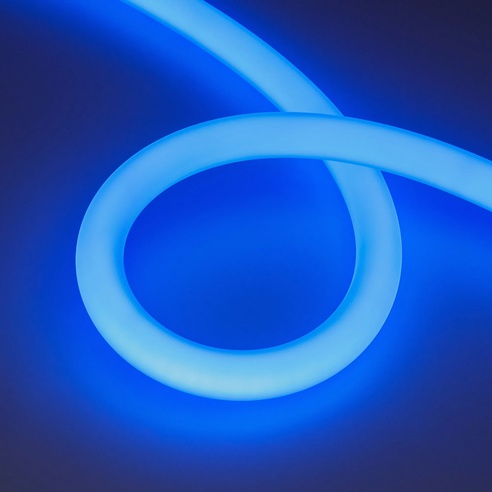 Лента светодиодная герметичная MOONLIGHT-BLACK-SIDE-G280-D25mm 24V RGB 360deg (14.4 W/m, IP65, 3m, wire x1) (Arlight, Вывод боковой, 3 года)