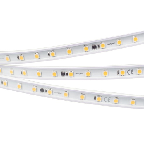 Лента светодиодная герметичная ARL-PV-B54-15.5mm 230V White6000 (8 W/m, IP65, 5060, 50m) (Arlight, 8 Вт/м, IP65)