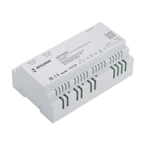 INTELLIGENT ARLIGHT Контроллер DALI-LOGIC-LITE-PS-x2 (230B, Ethernet) (IARL, IP20 Пластик, 2 года)