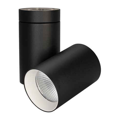 Светильник SP-POLO-SURFACE-TURN-R85-15W Warm3000 (BK-WH, 40 deg) (Arlight, IP20 Металл, 3 года)
