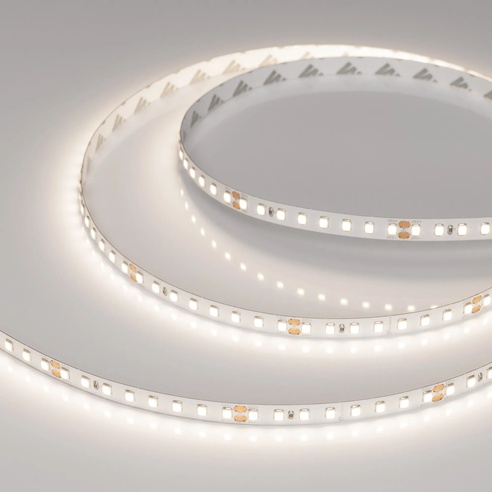 Лента светодиодная RT-A128-8mm 24V Day4000 (9.6 W/m, IP20, 2835, 5m) (Arlight, высок.эфф.150 лм/Вт)