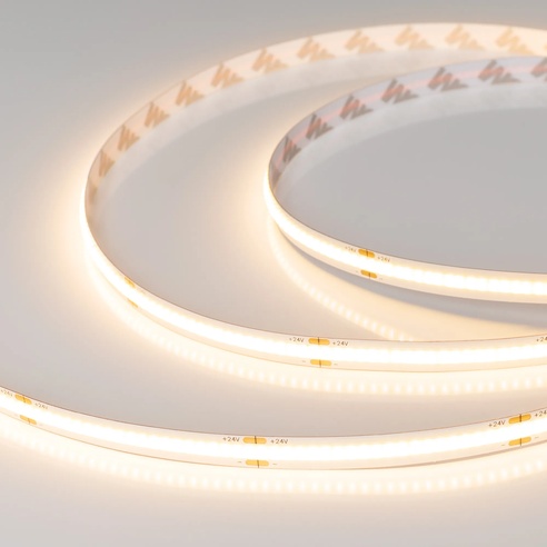 Лента светодиодная COB-5000-CSP-378-24V Warm3000 (8mm, 11.5W, IP20) (Arlight, -)