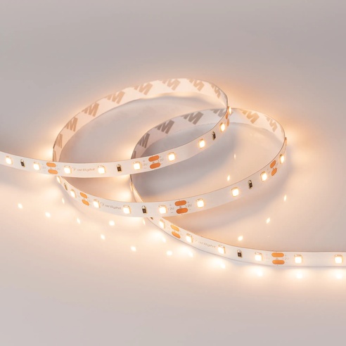 Лента светодиодная RT-A60-8mm 12V Warm3000 CRI98 (7.2 W/m, IP20, 2835, 5m) (Arlight, Открытый)