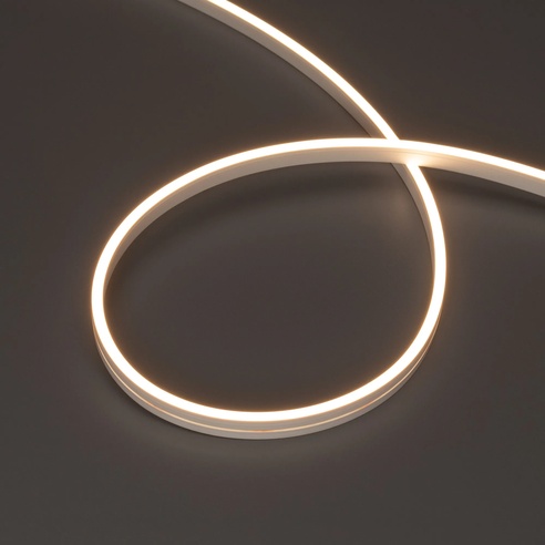Лента светодиодная герметичная MOONLIGHT-SIDE-A168-4x10mm 24V Warm3000 (7.2 W/m, IP65, 5m, wire x2) (Arlight, Вывод прямой, 3 года)