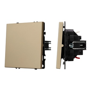 Механизм выключателя одноклавишный проходной SWT-NOBE-MKP1-SFPL-GD (230V, 10A) (Arlight, -)