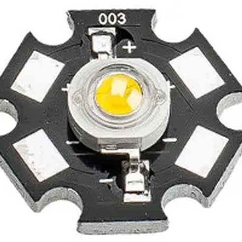 Мощный светодиод ES-STAR-1W Yellow-S (ANR, STAR type)