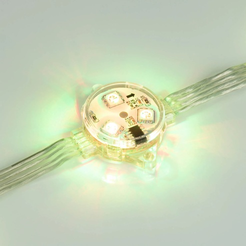 Модуль управляемый DMX-B3-D30 12V RGB (0.72W, IP68, 140 deg) (Arlight, Пластик, 3 года)
