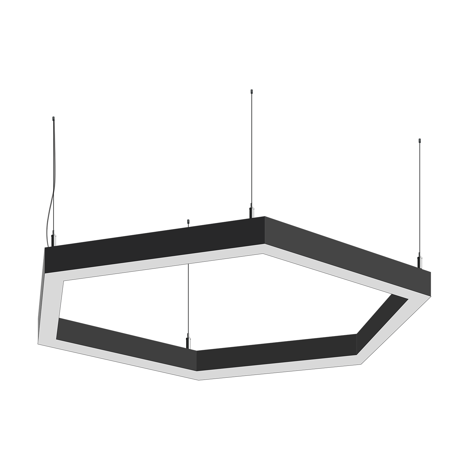 Светодиодный фигурный светильник MS-HEX-O Шестиугольник 6x500mm 55W  3000/4000/6000К