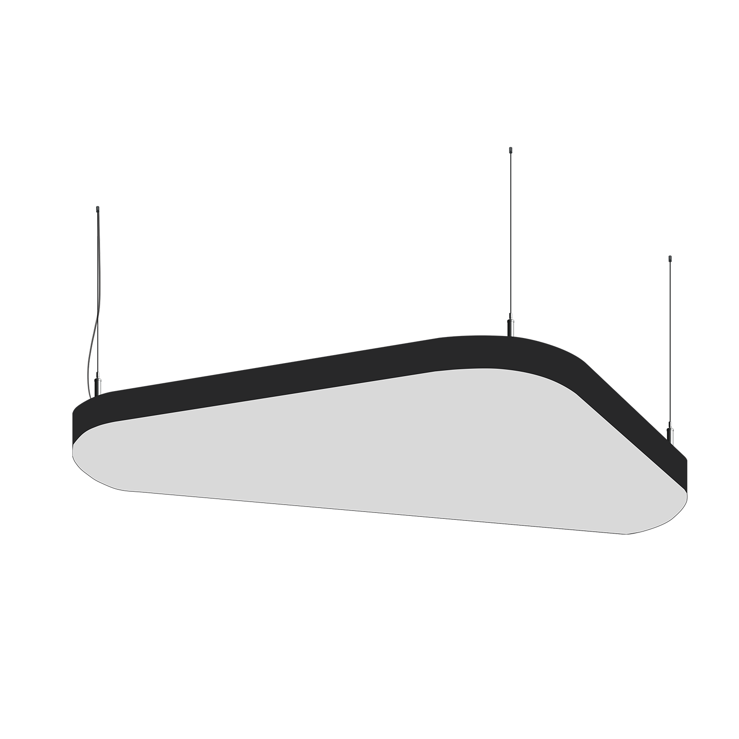 Cветодиодный фигурный светильник MS-SOFT TRIO Трингл 1500mm 120W 3000/4000/6000K