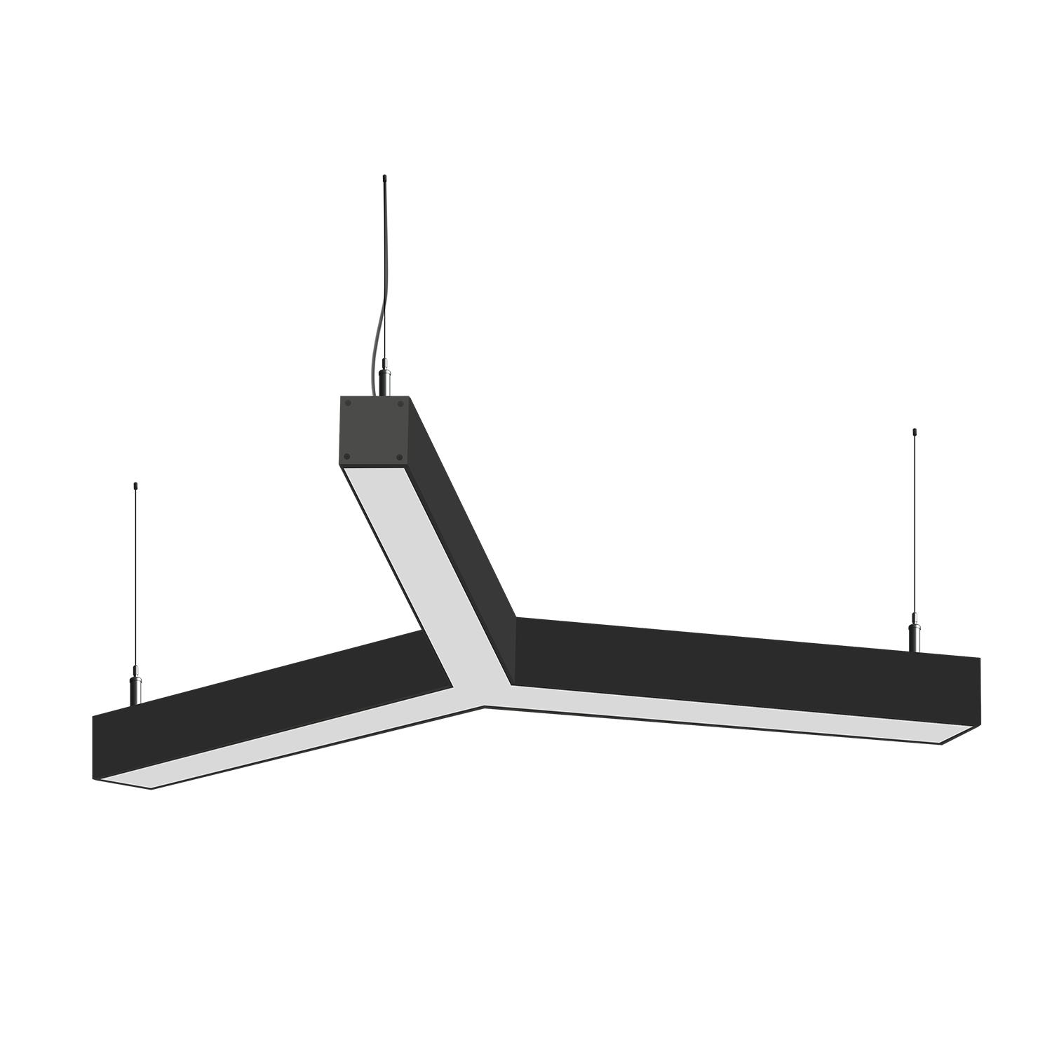 Cветодиодный фигурный светильник MS-TRINITY Y-образный 3х500mm 60W 3000/4000/6000К