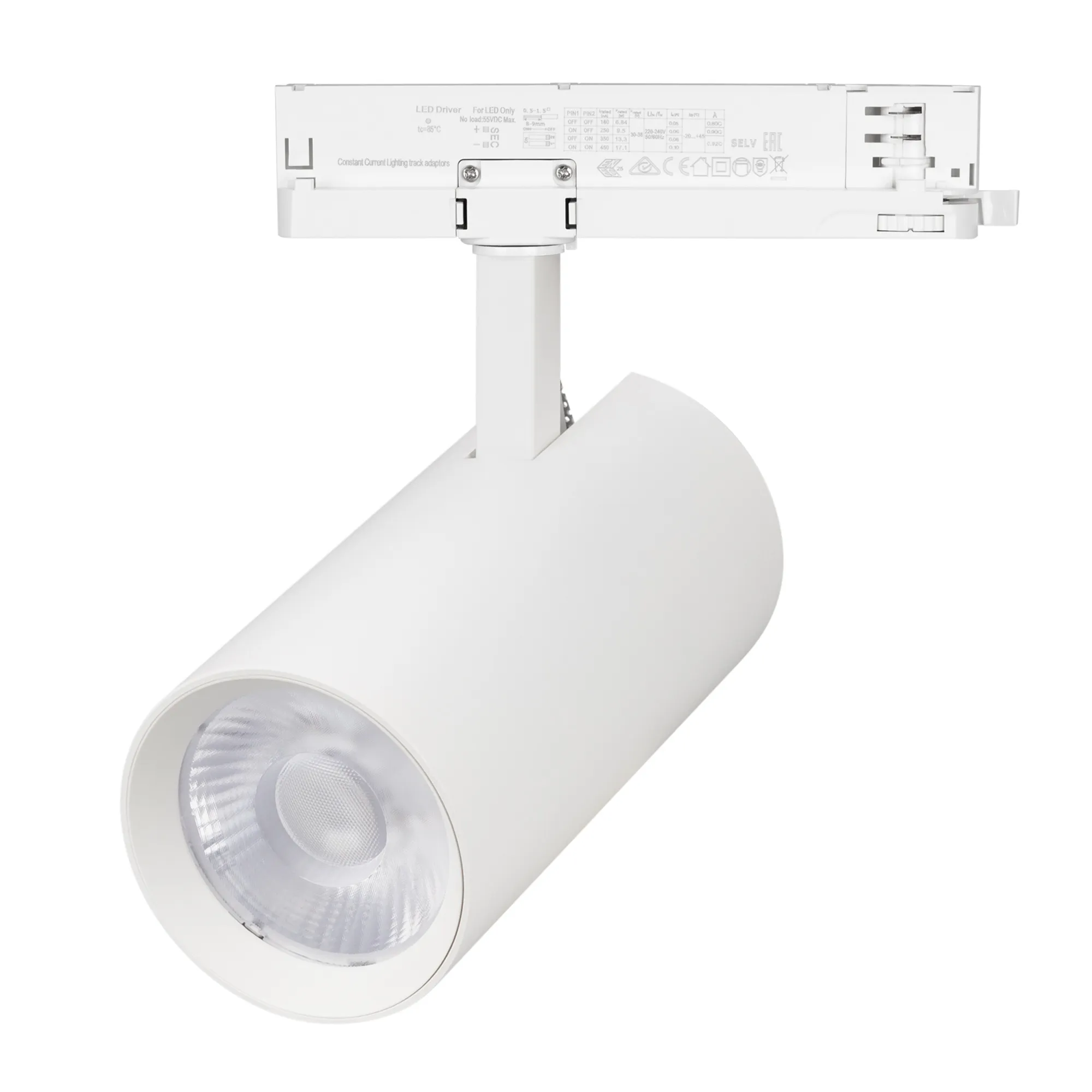 Светильник LGD-GERA-4TR-R90-40W Warm3000 (WH, 15 deg, 230V, DALI) (Arlight, IP20 Металл, 5 лет)