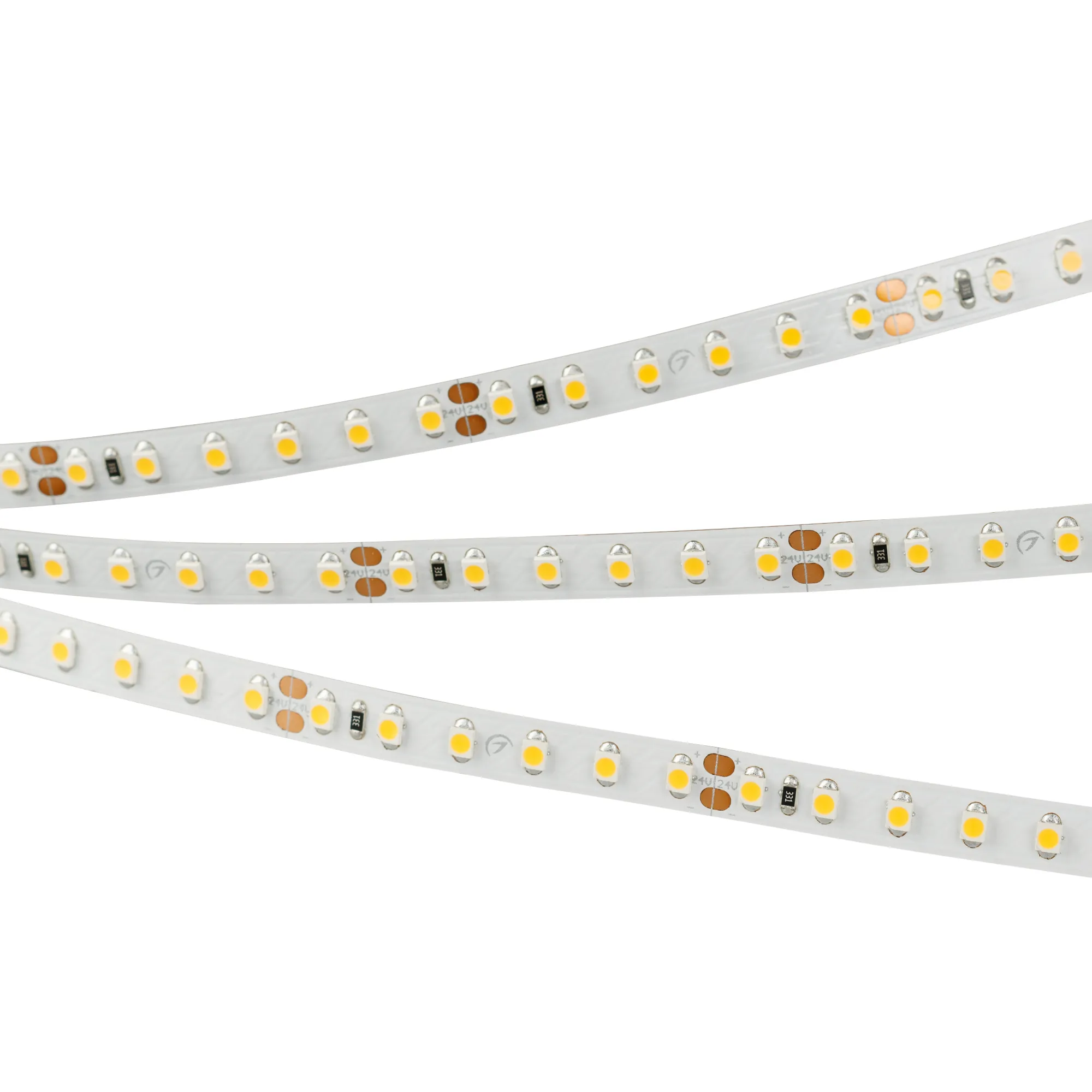 Лента светодиодная RT 2-5000 24V White6000 2x (3528, 600 LED, LUX) (Arlight, 9.6 Вт/м, IP20)