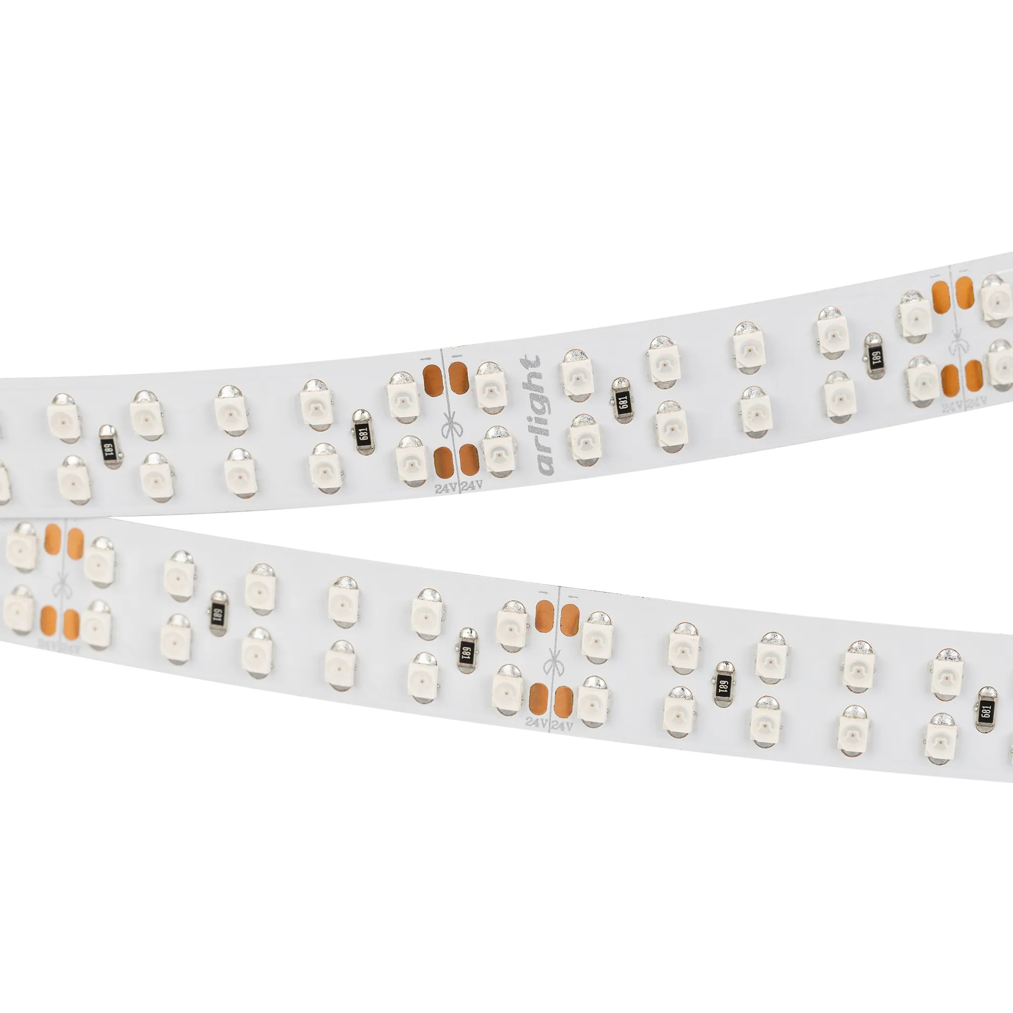 Лента светодиодная RT 2-5000 24V Blue 2x2 (3528, 1200 LED, LUX) (Arlight, 19.2 Вт/м, IP20)