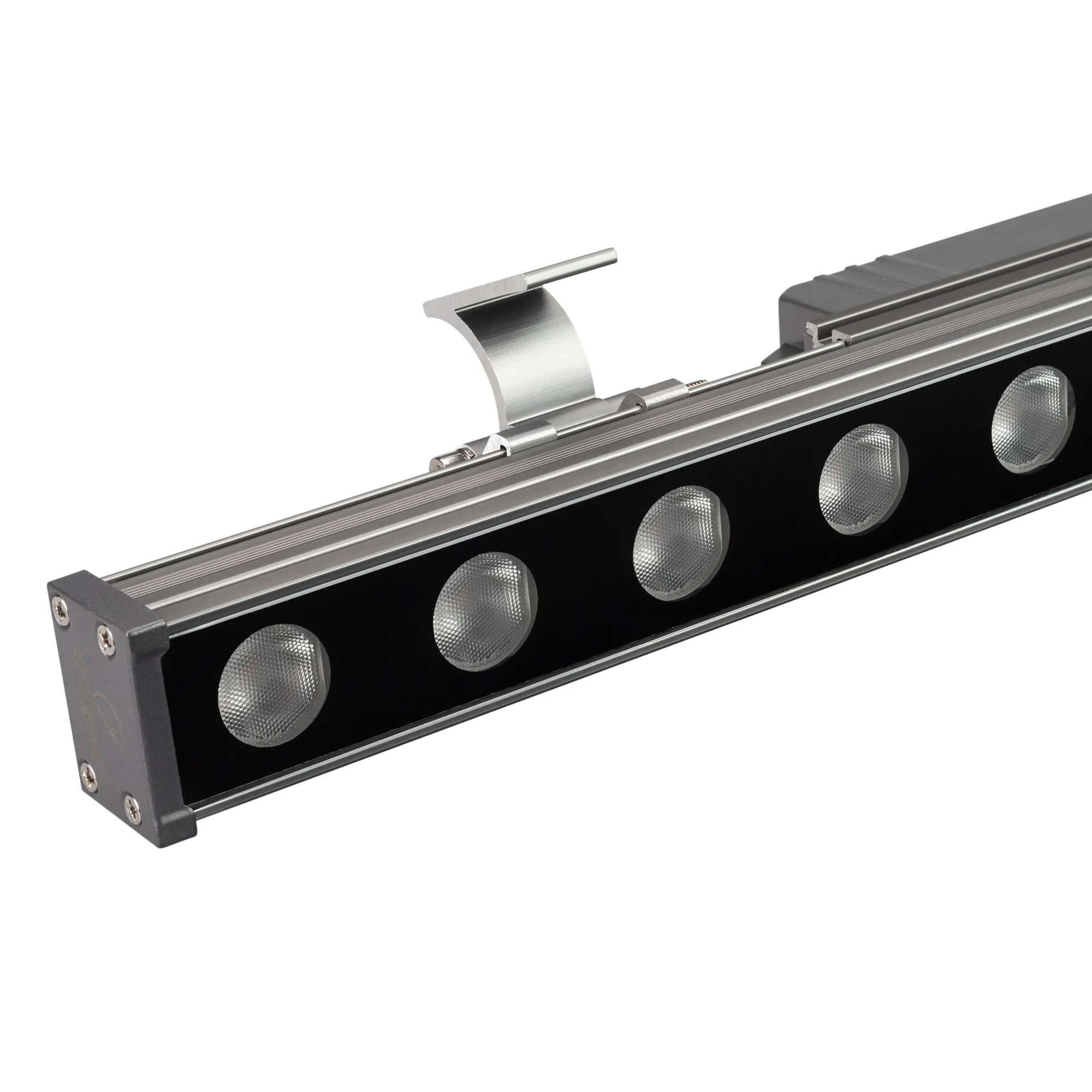 Линейный прожектор AR-LINE-500-12W Warm2700 (GR, 15x60 deg, 230V) (Arlight, IP65 Металл, 3 года) - изображение товара