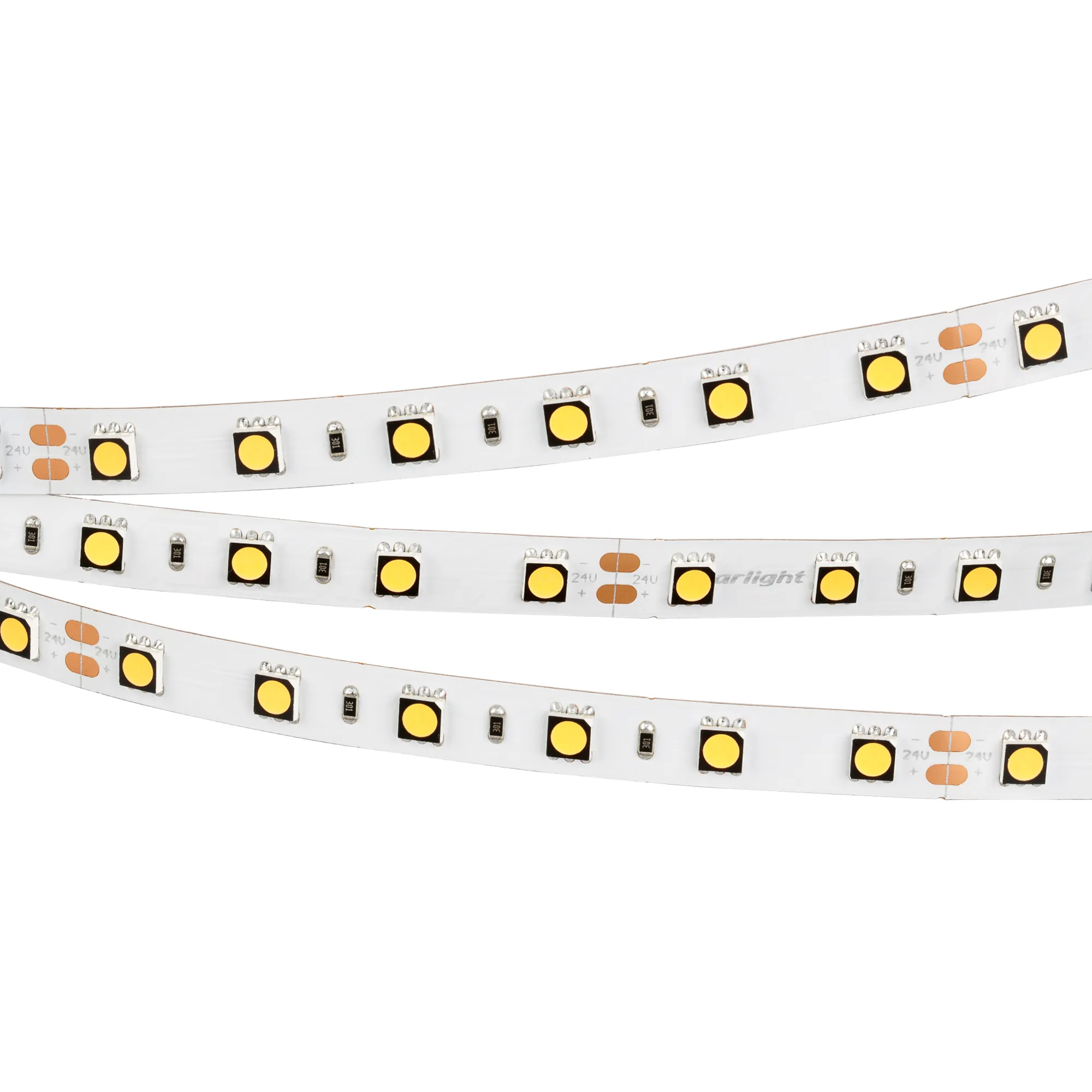 Лента светодиодная RT 2-5000 24V Day4000 2x(5060, 300 LED, CRI98) (Arlight, 14.4 Вт/м, IP20) - изображение товара