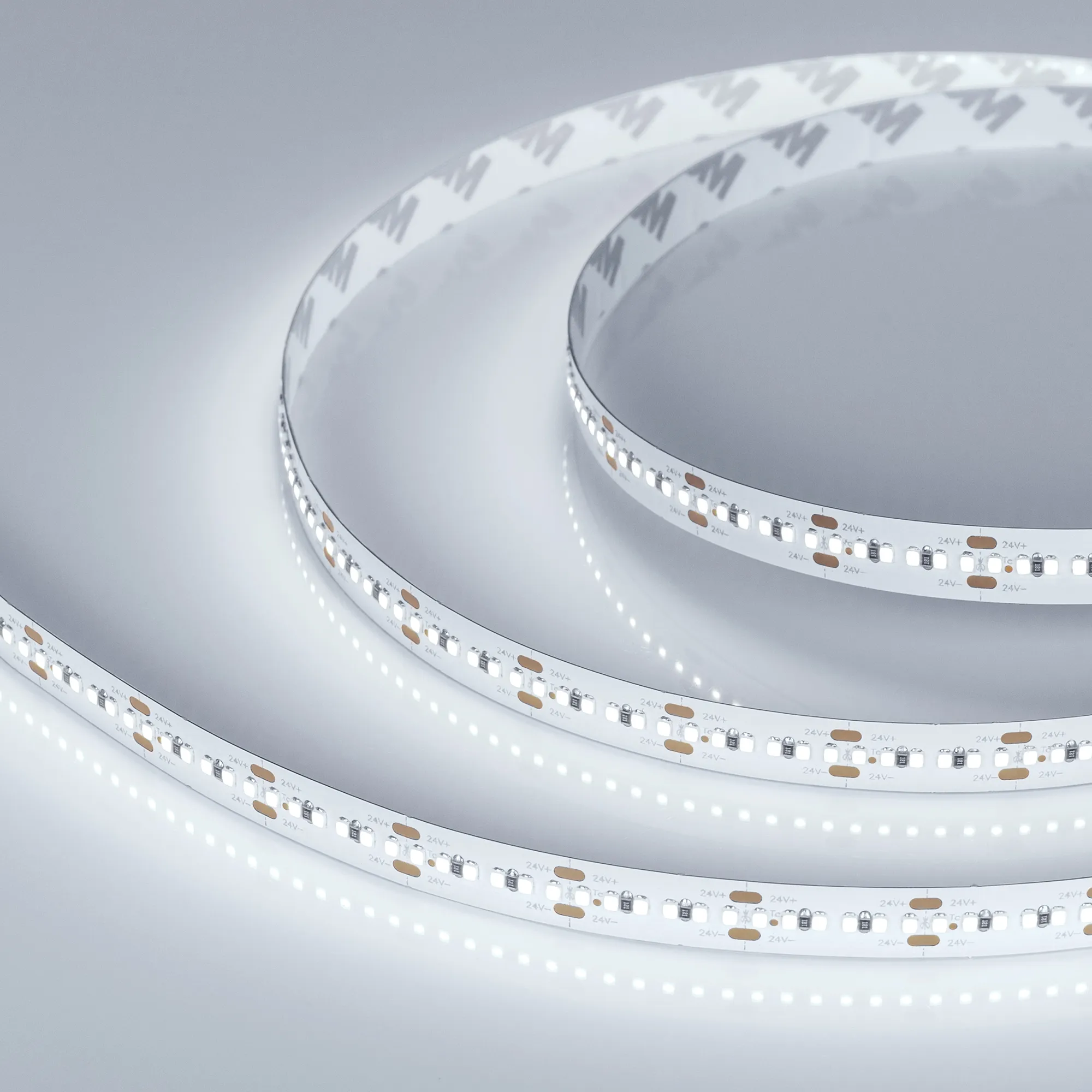 Лента светодиодная MICROLED-M300-10mm 24V White6000 (21.6 W/m, IP20, 2216, 5m) (Arlight, Открытый) - изображение товара