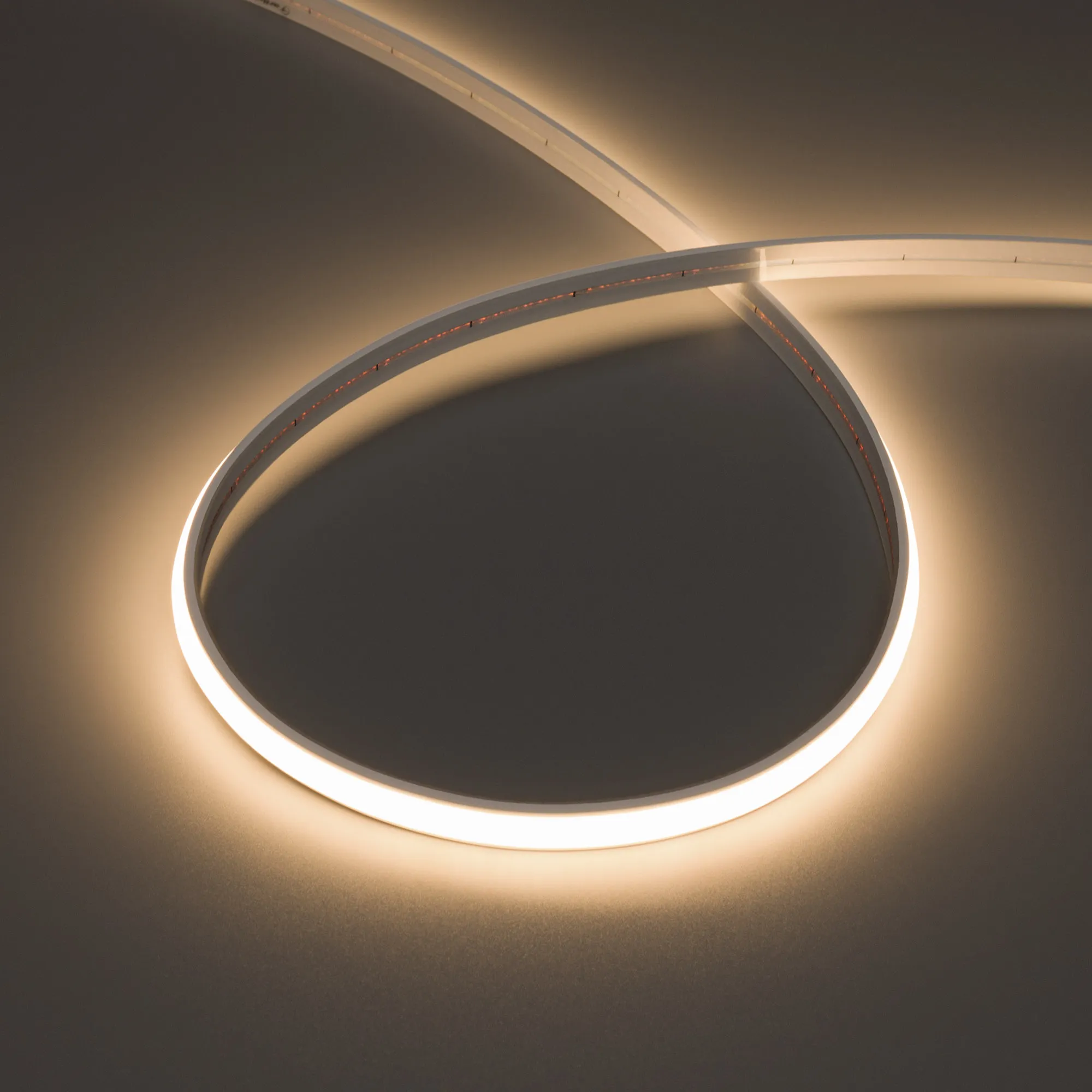 Лента светодиодная герметичная MOONLIGHT-TOP-X544-10x5mm 24V Warm3000 (10 W/m, IP65, 5m, wire x1) (Arlight, Вывод прямой, 3 года) - изображение товара