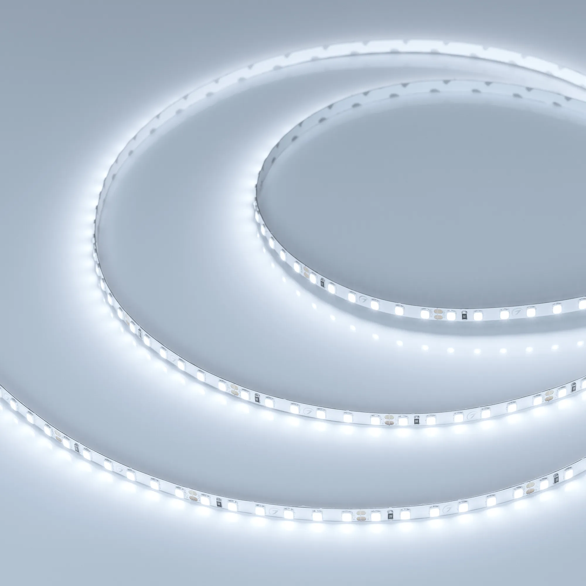 Лента светодиодная RT-A120-5mm 24V White6000 (9.6 W/m, IP20, 2835, 5m) (Arlight, 9.6 Вт/м, IP20) - изображение товара