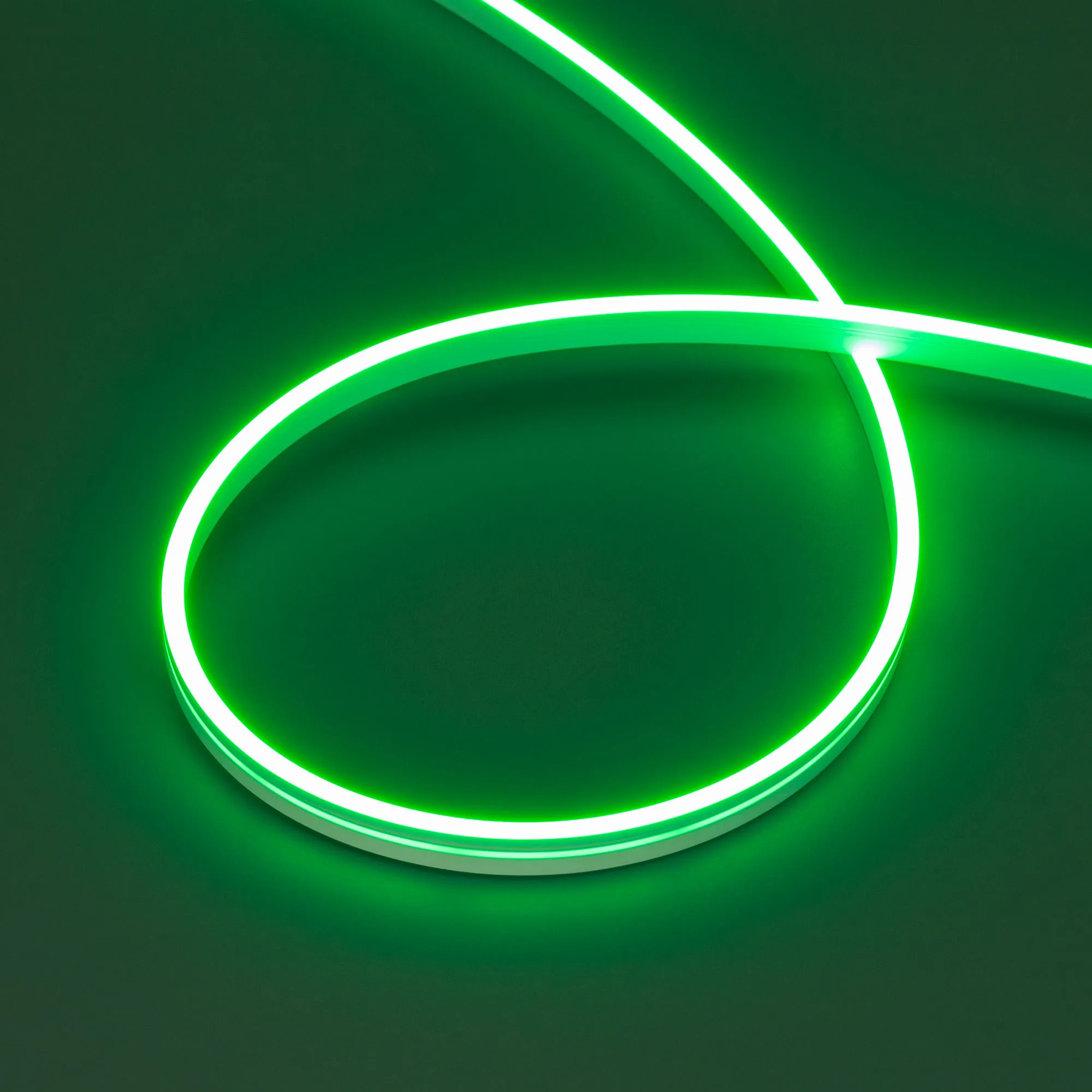 Лента светодиодная герметичная MOONLIGHT-SIDE-A168-4x10mm 24V Green (7.2 W/m, IP65, 5m, wire x2) (Arlight, Вывод прямой, 3 года) - изображение товара