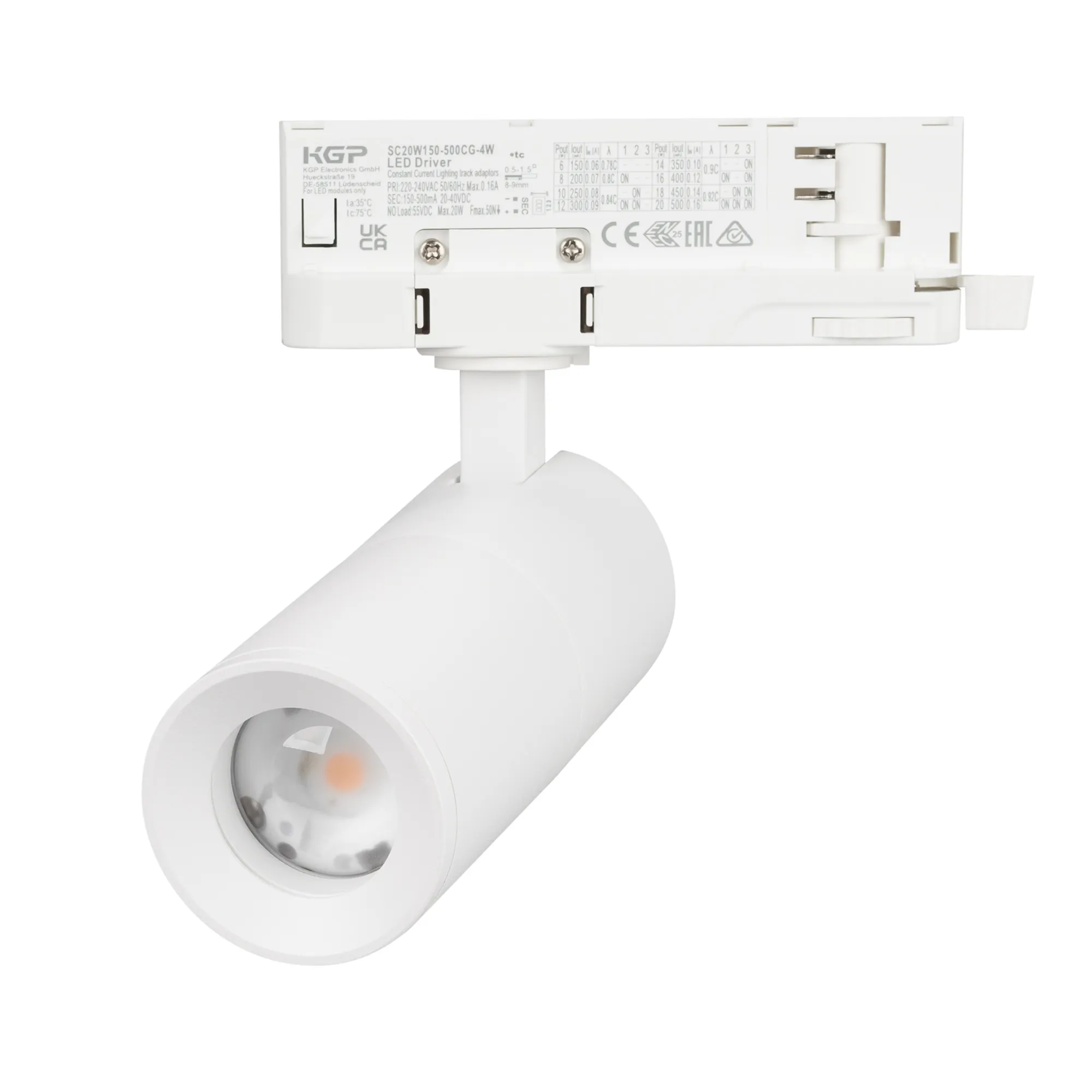 Светильник LGD-ARTEMIS-TRACK-4TR-R55-12W Day4000 (WH, 8-80 deg, 230V, DALI) (Arlight, IP20 Металл, 5 лет)