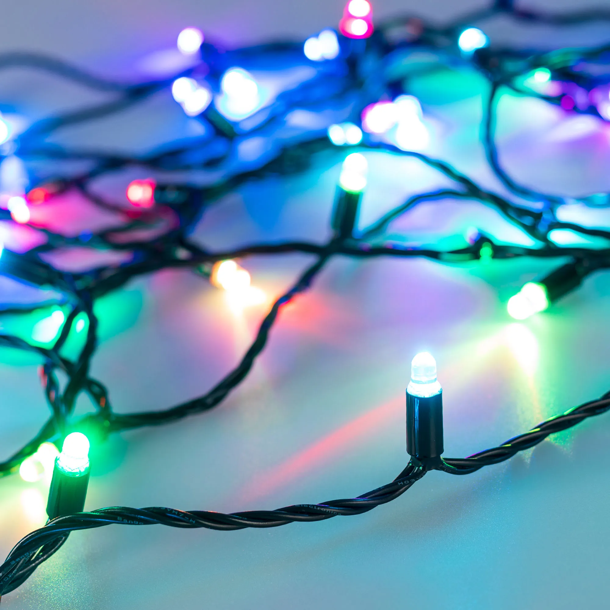 Светодиодная гирлянда ARD-STRING-CLASSIC-9000-BLACK-60LED-LIVE RGB-SPI (12V, 40W) (Ardecoled, IP65) - изображение товара
