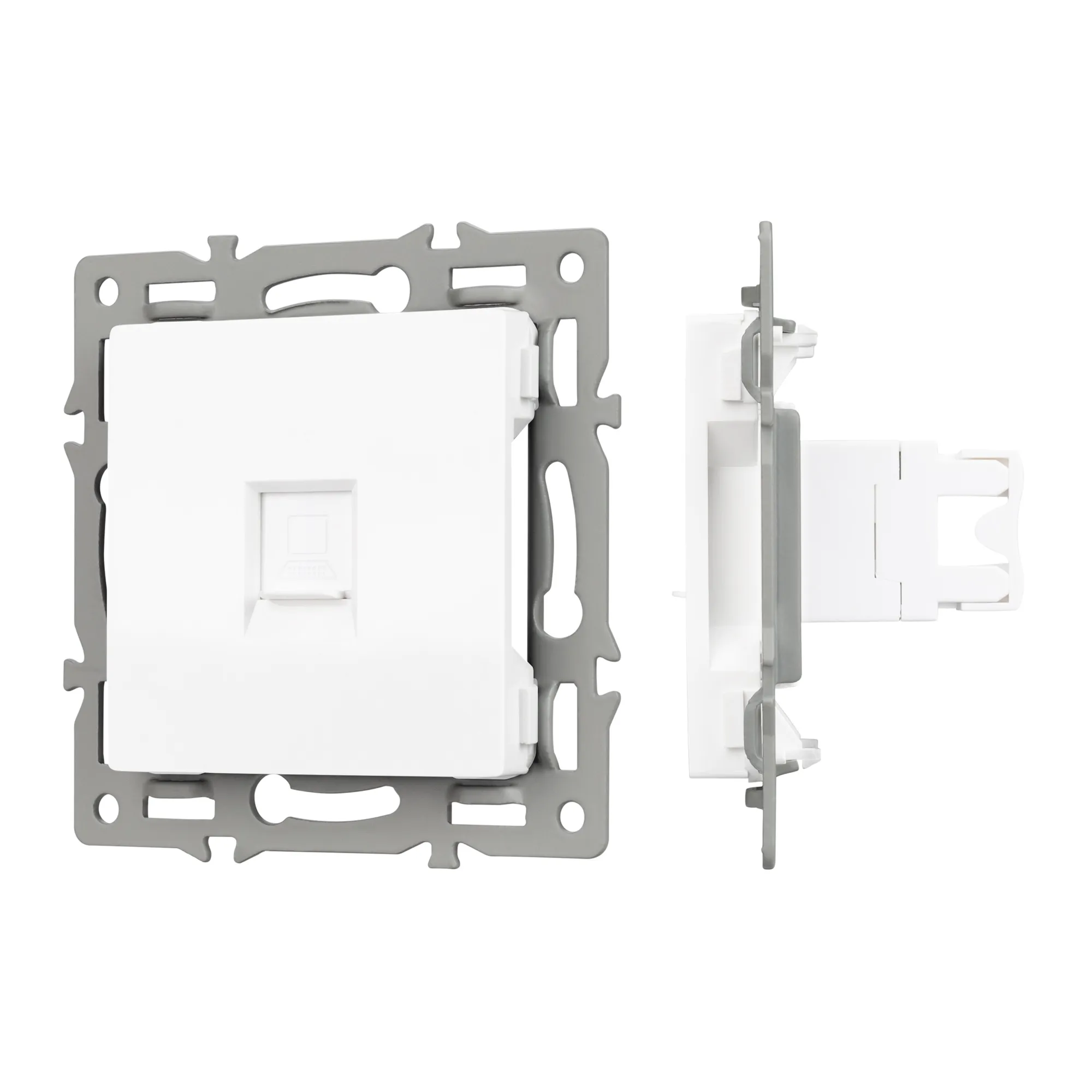 Механизм компьютерной розетки SCT-MPC1-PL-WH (RJ-45, CAT6) (Arlight, -) - изображение товара
