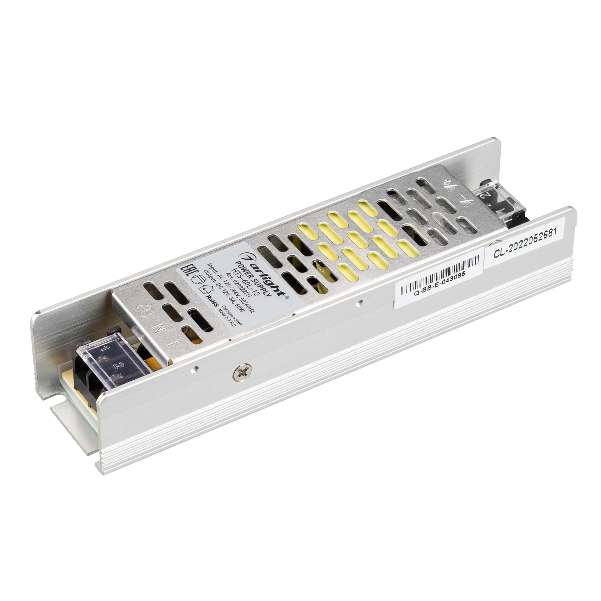 Блок питания HTS-60L-12 (12V, 5A, 60W) (Arlight, IP20 Сетка, 3 года) - изображение товара